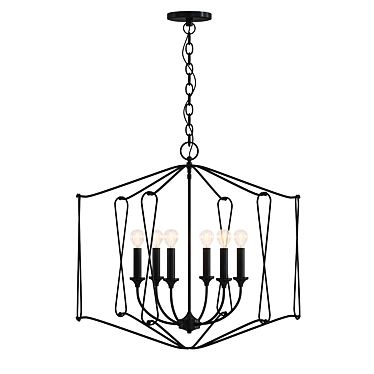 Modern Large Claude Lantern 3D model image 1 