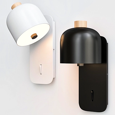 Anzano Stille Sconce: Elegant Lighting Fixture 3D model image 1 