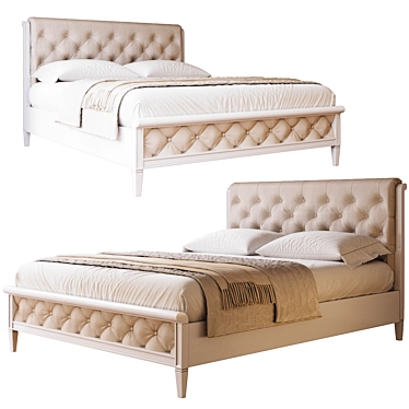 Elegant Buczyński Caprice Bed 3D model image 1 