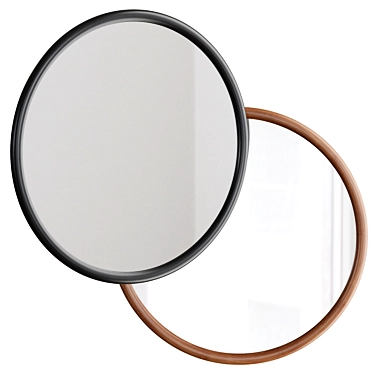 Giove Walnut Mirror | Ø200 cm 3D model image 1 