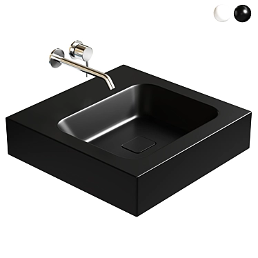 Sleek Wall-Mounted Basin: KALDEWEI CONO 3D model image 1 