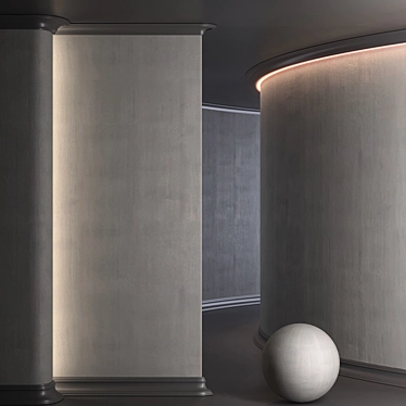 High-Quality Concrete Material 3D model image 1 