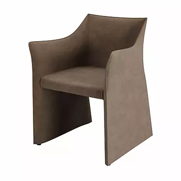 Sartorial Leather Cap Chair 3D model image 1 
