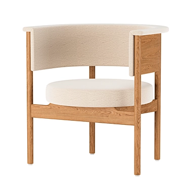 Modern Archipelago Club Chair 3D model image 1 