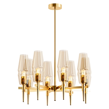 Maytoni Lita: Elegant Hanging Chandelier 3D model image 1 