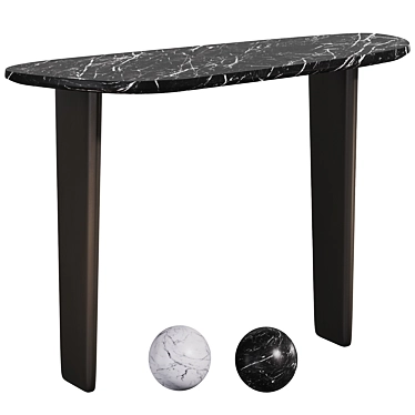 Dolmena Marble Console by Laredoute 3D model image 1 