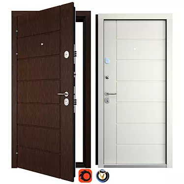 Olimpiya (Favorit) Entrance Door: Secure & Stylish 3D model image 1 