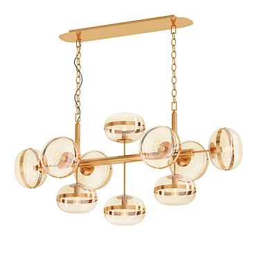 Nottingham Linear Chandelier: Elegant Illumination in 3D 3D model image 1 