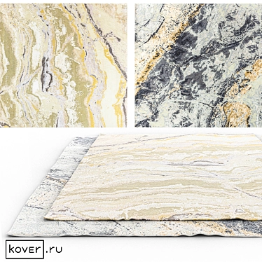 Marble Abstract Carpets - Art de Vivre | Set4 3D model image 1 