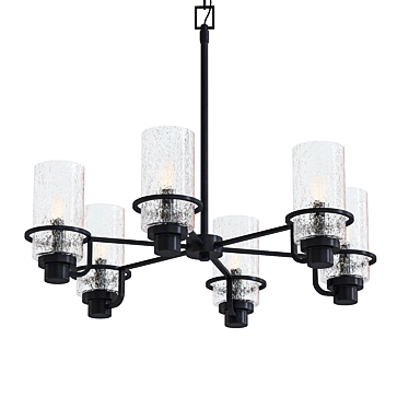 Elegant Lazo Chandelier 3D model image 1 