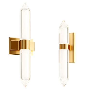 Modern Langston LED Wall Sconce 3D model image 1 