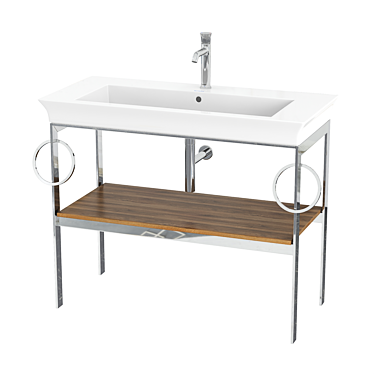 OM Duravit White Tulip metal floor console #WT4547 B