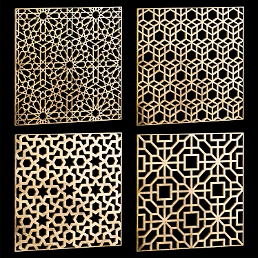 Set of square decorative panels 23