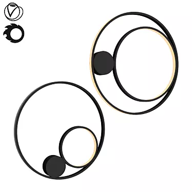 Modern Ø45cm Plate X: V-Ray 5 Compatible 3D model image 1 
