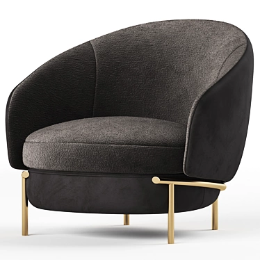 LLOYD Armchair: Modern Elegance for your Space 3D model image 1 