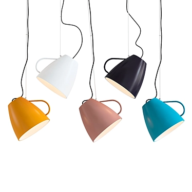 Nordic Teacup Pendant Light 3D model image 1 