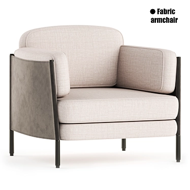 Elegant SHELLEY Armchair: Exceptional Design & Comfort 3D model image 1 