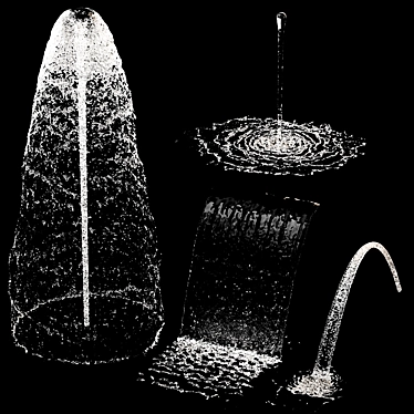 Ultimate Water Fountain: Realistic Design 3D model image 1 