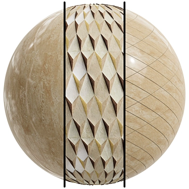 Elegant Ceramic Marble Slab Collection 3D model image 1 