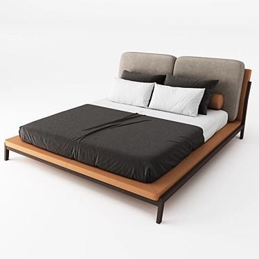 Milos Bed: Elegant and Timeless 3D model image 1 