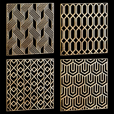 Set of square decorative panels 24