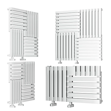 Stainless Steel Keops Heating Radiator 3D model image 1 