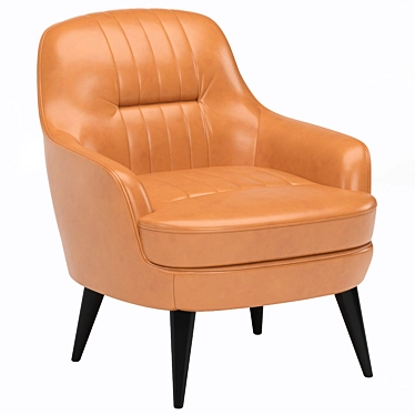 Elegant Caravel Armchair: Stylish, Comfortable, and Versatile 3D model image 1 