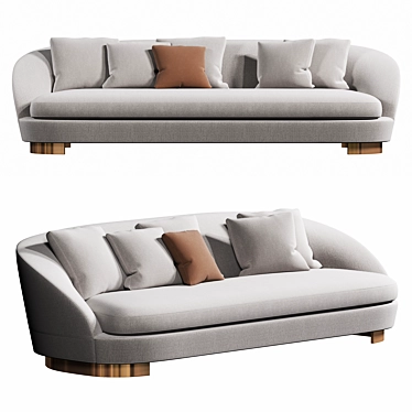 Elegant and Chic: Jacques Sofa 3D model image 1 