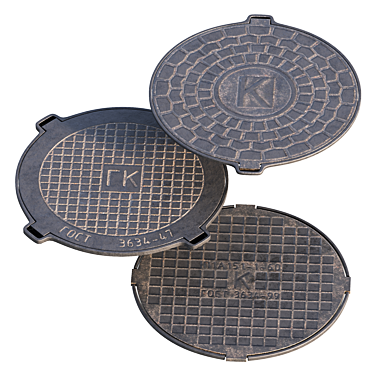 Urban Sewer Hatch  High-Quality 3D Model 3D model image 1 