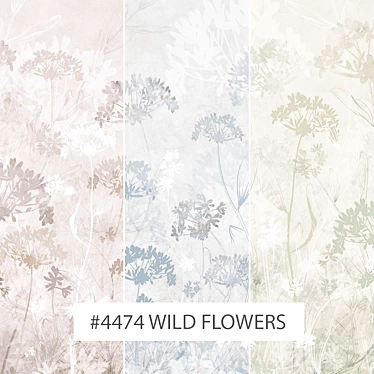 Wild Flower Dreams | Eco-friendly Floral Wallpapers 3D model image 1 