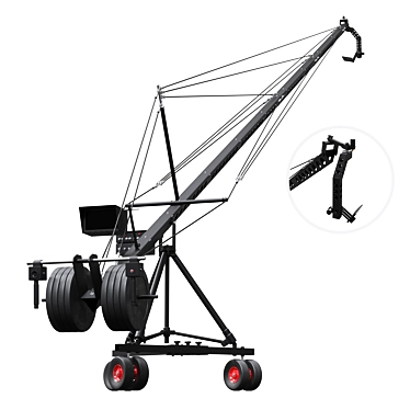 Cinematic Crane Camera: High-Quality 3D Model 3D model image 1 