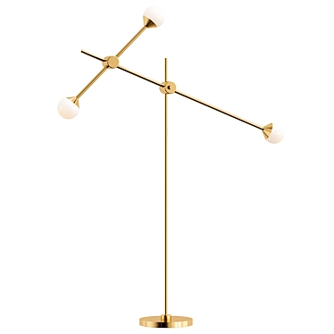 Elegant Tilt Design Lamp 3D model image 1 