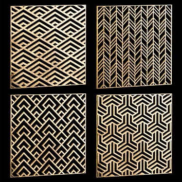 Set of square decorative panels 26