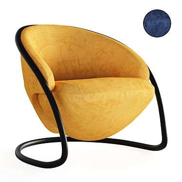 Contemporary Elegance: Freedom Lounge Chair 3D model image 1 