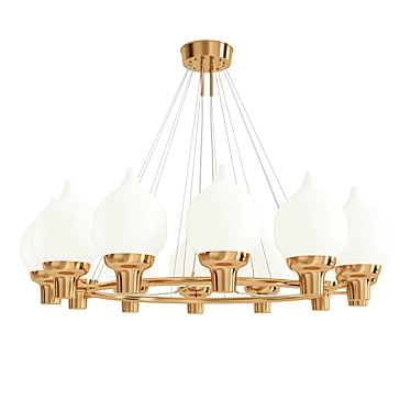 HANS BERGSTROM Ceiling Lamps: Modern Illumination Elegance 3D model image 1 
