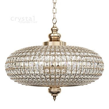 Timeless Elegance: Lucille Crystal Chandelier 3D model image 1 