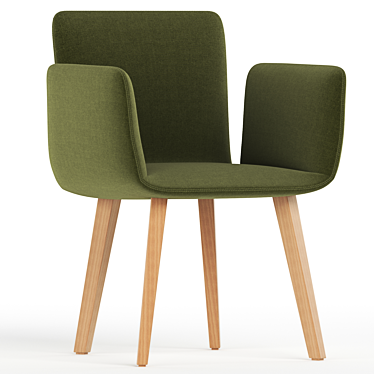 Sleek Jalis Chair 3D model image 1 