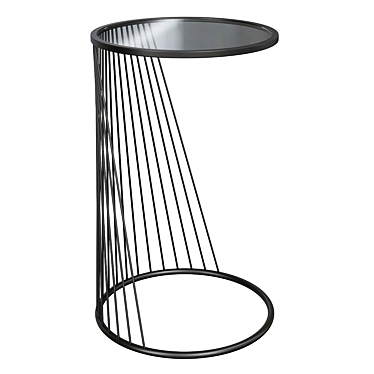 Modern Black Loft Coffee Table 3D model image 1 