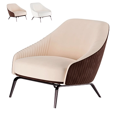 Luxury Whitney Armchair: Elegant Longhi Design 3D model image 1 