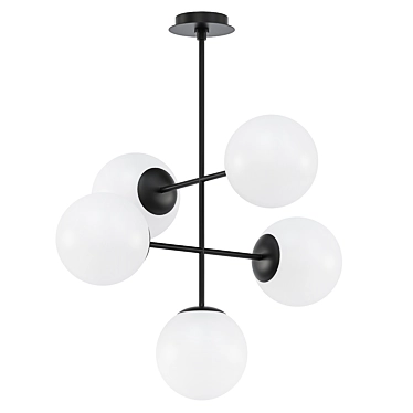 Oxygen Nebula Black Pendant Light 3D model image 1 