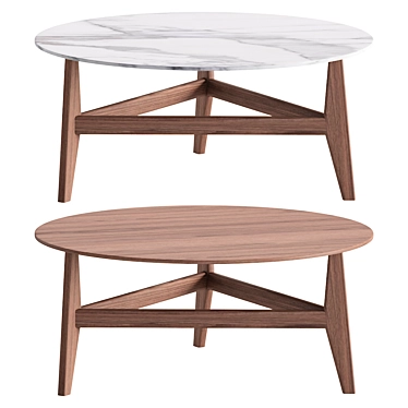 Plettro E222: Sleek Modern Coffee Table 3D model image 1 