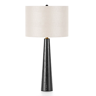Elegant Alabaster Table Lamp 3D model image 1 