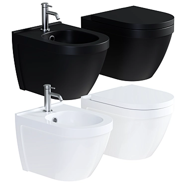 Steinkamp Living 2.0: Space-Saving Wall-Hung WC 3D model image 1 