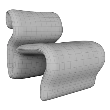 Elegant Etcetera Easy Chair 3D model image 1 