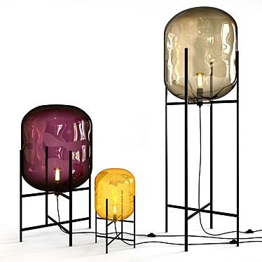 Herkner Design Floor Lamp: Oda 3D model image 1 