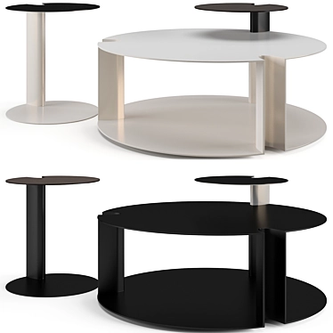 Modern Nix Coffee Table Set 3D model image 1 