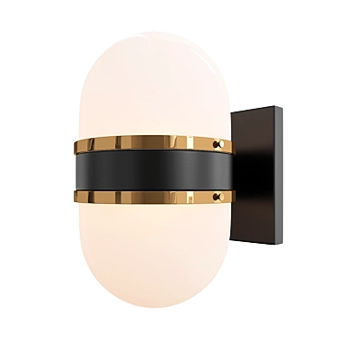 Modern Outdoor Sconce Trio 3D model image 1 