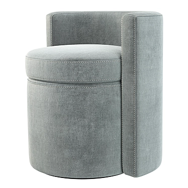  Solene Side Chair Velvet Collection 3D model image 1 