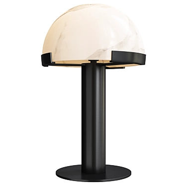 Monochromatic Dome Table Lamp Eimil 3D model image 1 