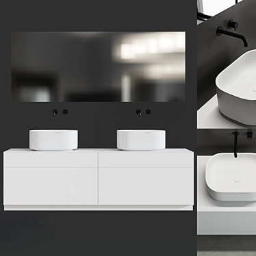 Krion Porcelanosa Unique Bathroom Collection 3D model image 1 